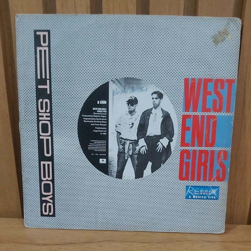 LP disco vinil Pet Shop Boys - West end Girls. | Shopee Brasil