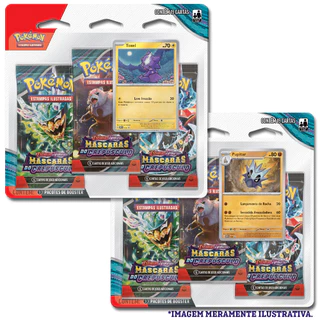 Pokémon Triple Pack Escarlate e Violeta 6 Máscaras do Crepúsculo