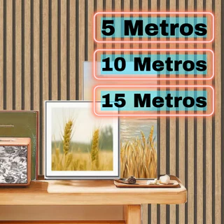 Papel de Parede 3d Adesivo Autocolante Decorativo 5 Metros 10 Metros Para Sala Ripado Amadeirado Madeira Escuro Para Quarto Autoadesivo