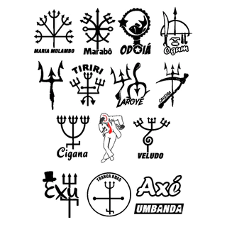 15 Adesivos Umbanda - kit