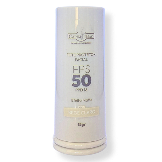 Protetor Solar em Bastão FPS 50 - Bege Claro