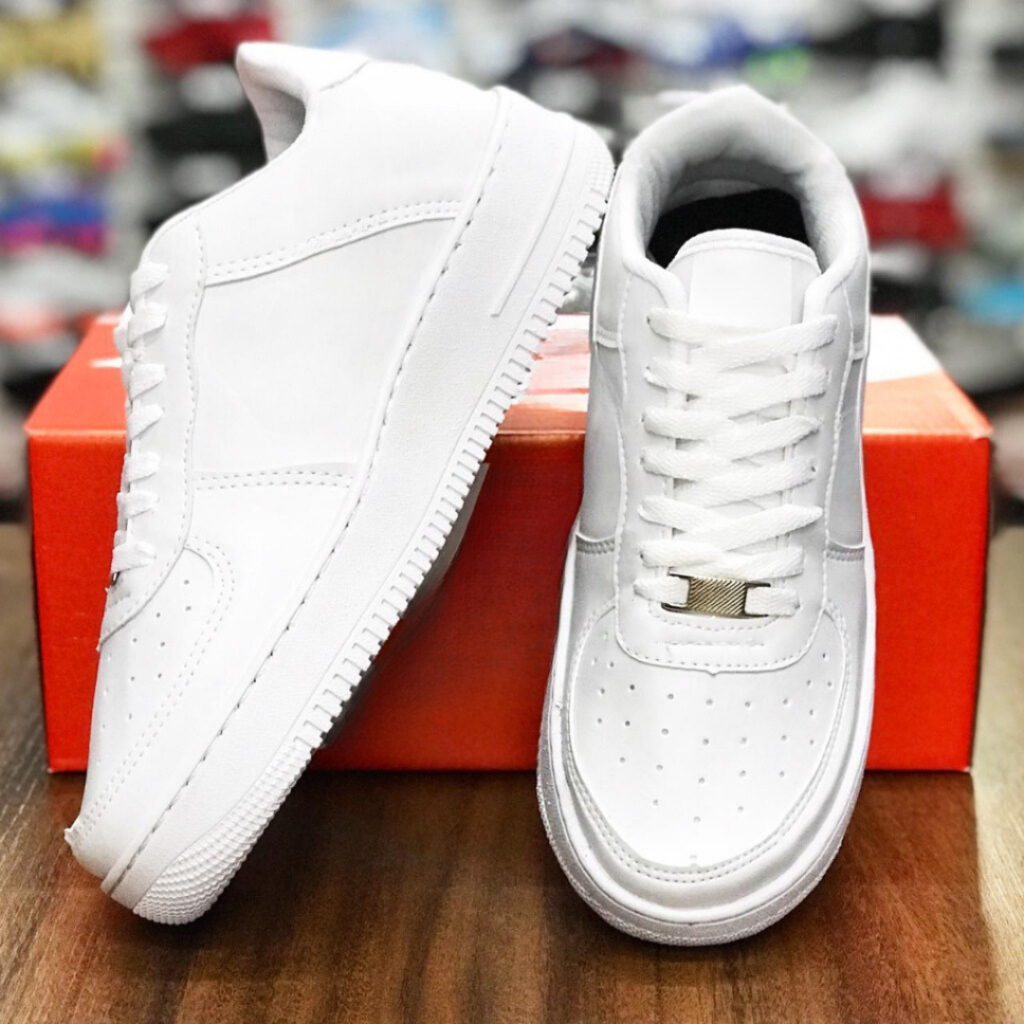 Tenis Casual R1 Runner Cano Baixo Branco Promoção de Temporada Masculino Feminino