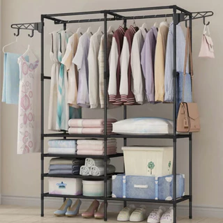 Estante Cabideiro Arara Guarda Roupas Sapateira Rack Organizadora