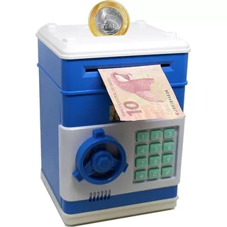 Cofre Digital Eletrônico Puxador Notas Moedas Automático