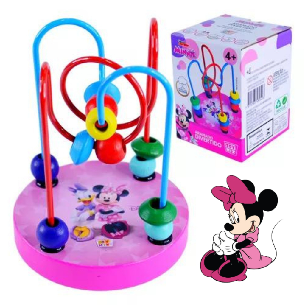 Brinquedo Educativo Aramado Divertido Disney Minnie 3 Anos Jogos ...