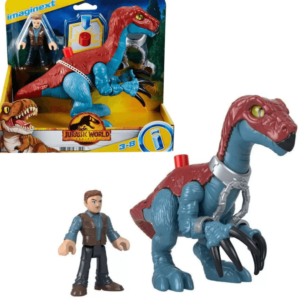 Boneco Dinossauro Imaginext Owen e Therizinosaurus Jurassic World ...