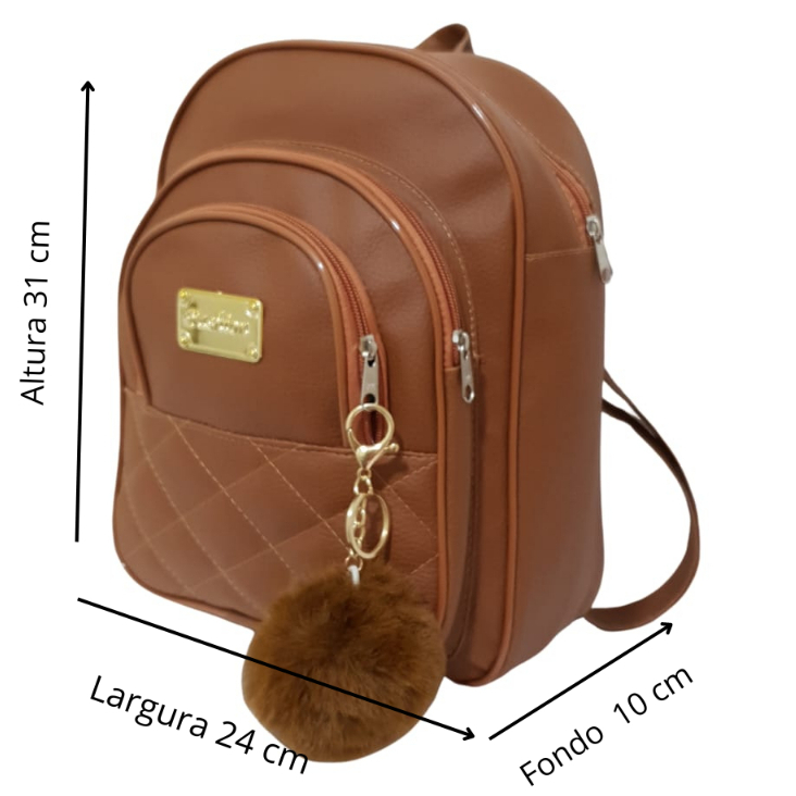 Mochila Feminina Em Couro Mochila Feminina Reforçado Casual Para ...