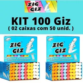 Giz Escolar Parede Lousa Arte Chalkboard Kit Com 2 Caixa