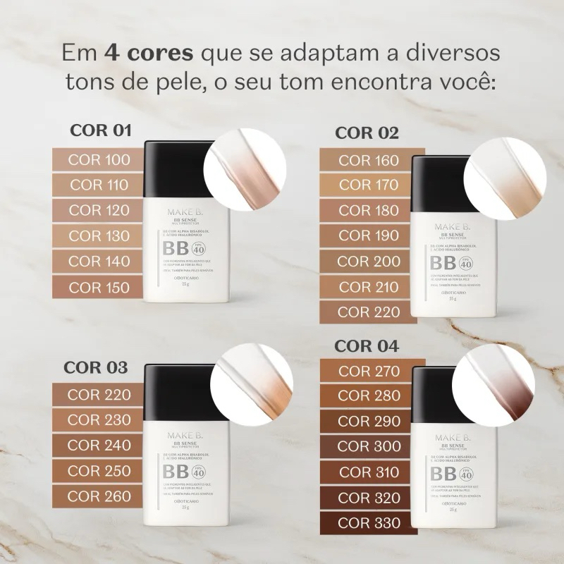 BB Cream Multiprotetor FPS40 Make B.- LANÇAMENTO