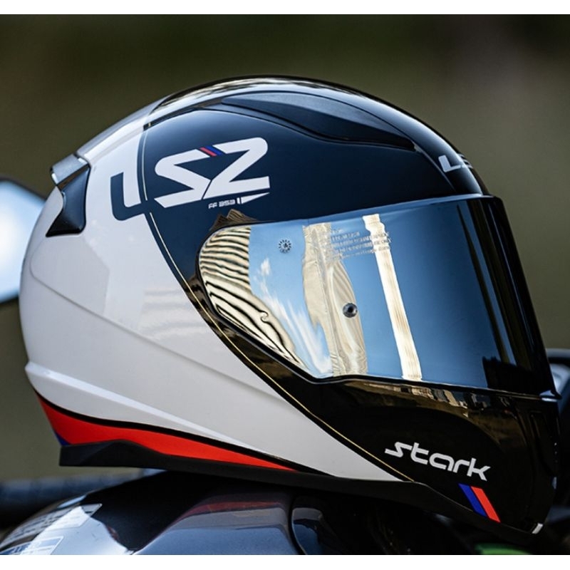 Capacete LS2 Rapid Stark Branco e Vermelho | Shopee Brasil