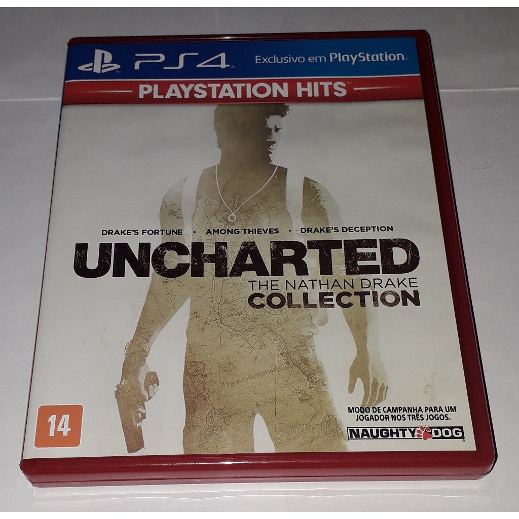 Uncharted - The Nathan Drake Collection - Playstation Hits (Nacional) | Jogo P.S.4 | Original | Usado | ÁUDIO E LEGENDAS EM PORTUGUÊS |