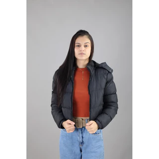 Jaqueta Puffer Cropped Forrada