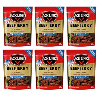 6 Beef Jerky Protein Snacks Carne Sabor Original Jack Links