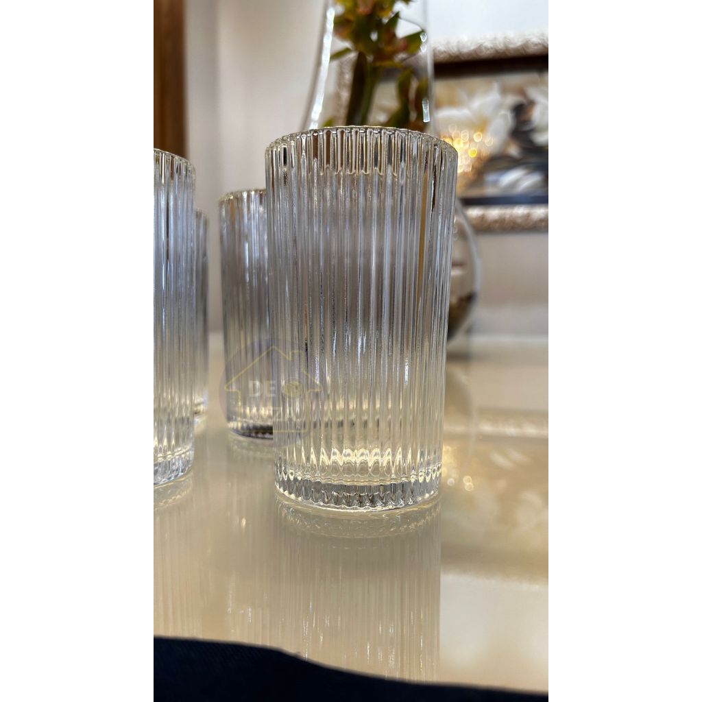 JOGO DE COPOS LONG DRINK GRAFFIATO 370 ML COM 6 UNIDADES VIDRO