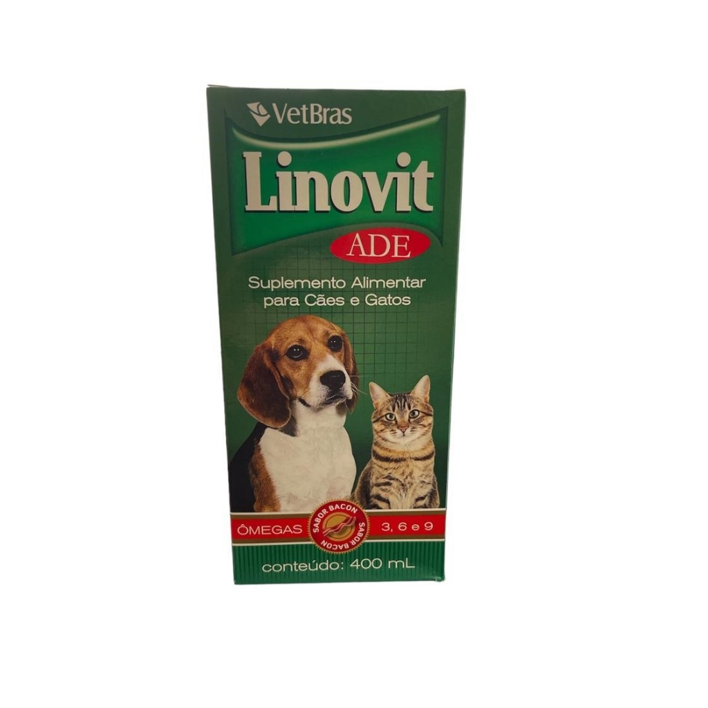 Linovit Ade 400ml - Nutrição Essencial Para Cães E Gatos | Shopee Brasil