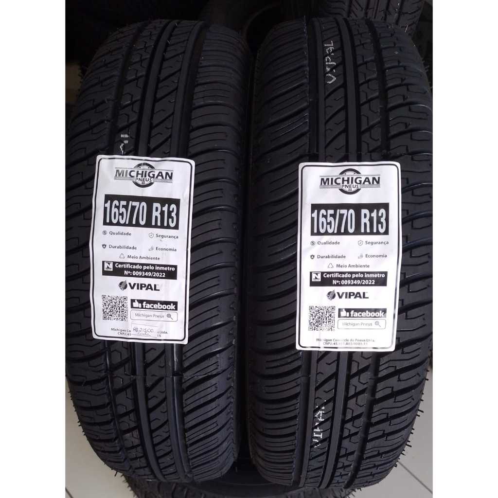 PNEU CARRO 165 70 R13 MICHIGAN ARO 13 BORRACHA VIPAL | Shopee Brasil