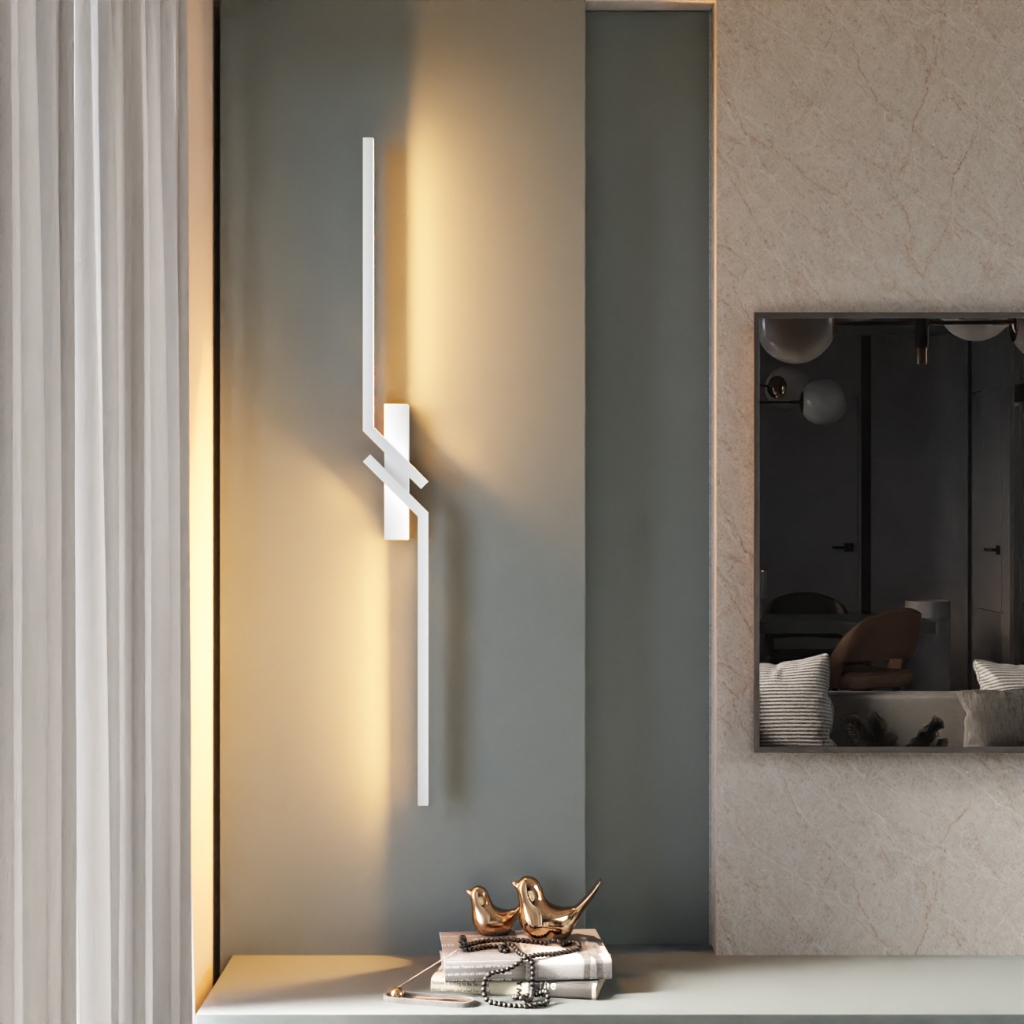 Arandela Luminária Interna Fit Perfil De Led Duplo Foco 100cm MF503