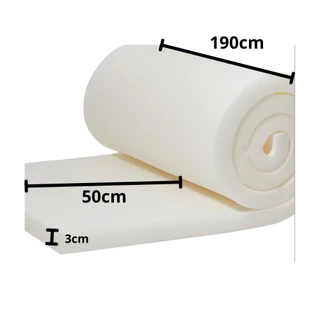 Espuma D20 Em Metro Branca 190cm x 50cm 3cm de espessura para cabeceira acabamentos artesanato sofa