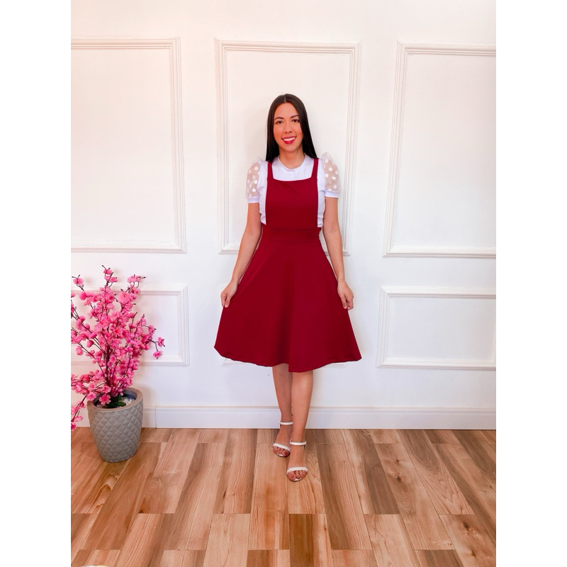 Jardineira Saia Rodada Infantil Jardineira Infantil Feminina