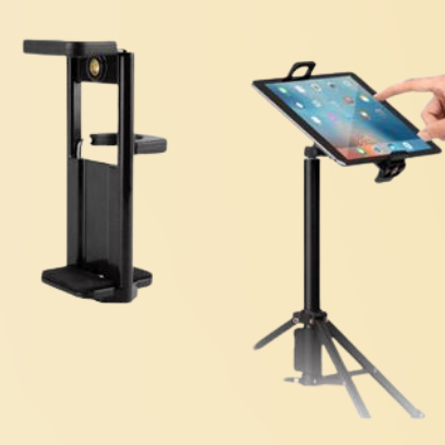 Suporte Clip P/ Tablet E Celular Grande C/ Rosca 1/4 Tripé