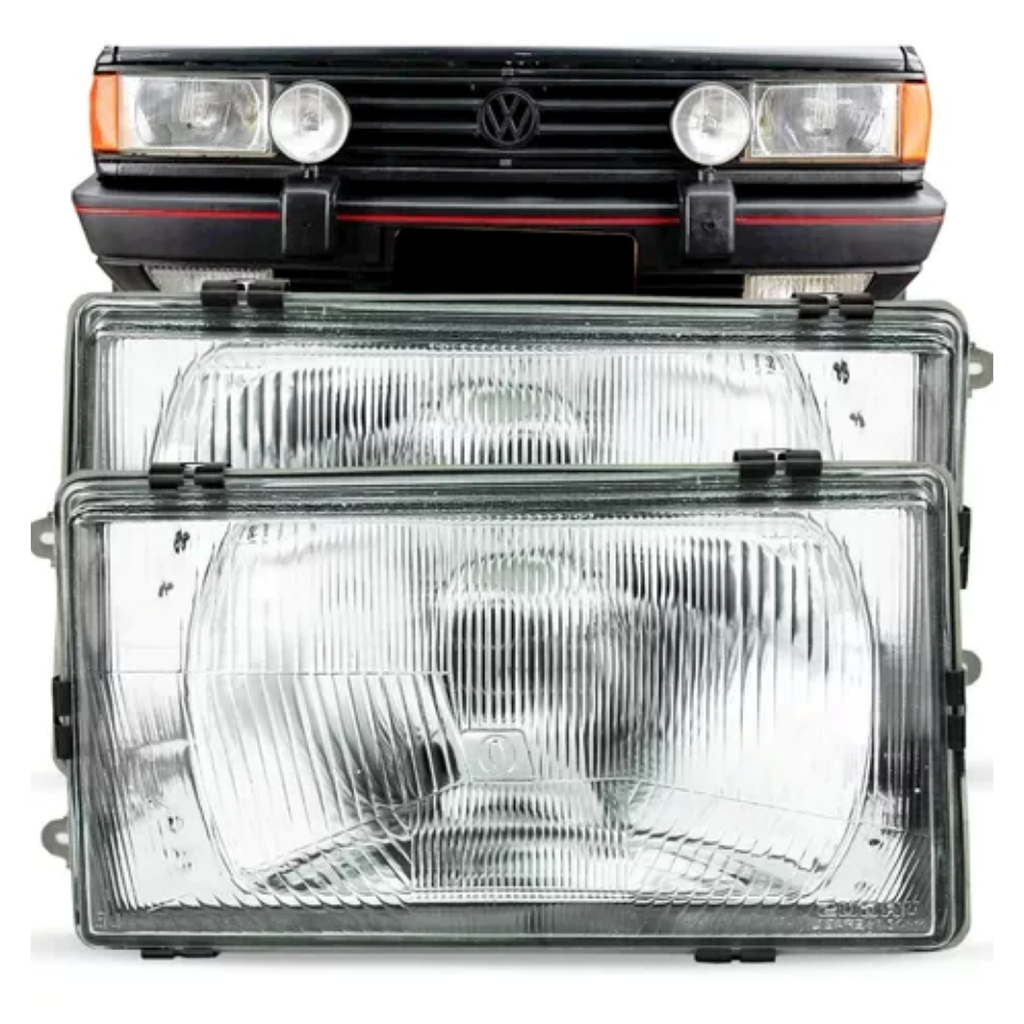2 Farol Do Gol Voyage Quadrado Gti Gts Gl 87 88 89 90 Maior | Shopee Brasil