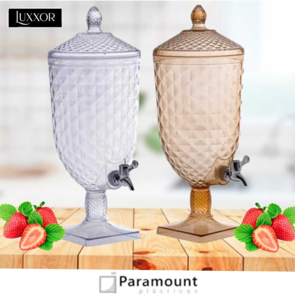 Suqueira Jarra Acrílico Luxxor 5L Paramount Suco Agua Chá