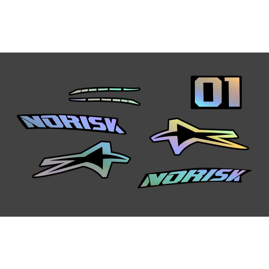 Kit Adesivos Norisk Holográfico