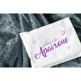 Envelope Plástico de envio - 20x30 ( 15 UNIDADES) Personalizado - Abra e se Apaixone