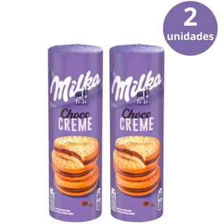 Kit 2x Biscoito De Chocolate Milka Choco Creme 260g