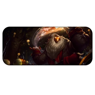Mouse Pad Gigante Bardo 70 x 30 Borda Costurada League of Legends LOL Várias Skins