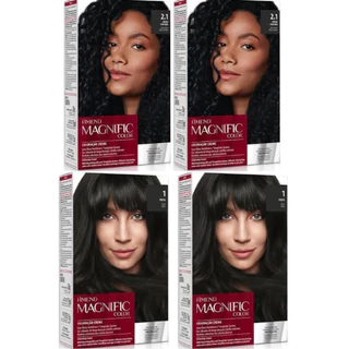 KIT COM 4 TINTAS AMEND MAGNIFIC COLOR - 2 TINTA 2.1 PRETO AZULADO + 2 TINTA 1.0 PRETO