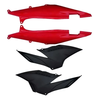 Kit Carenagem Tampa Lateral Rabeta Cb 300 Vermelho Preto 2009 a 2012
