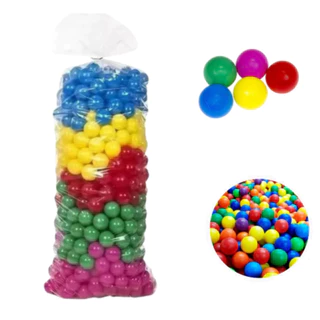 Saco com Bolinhas Plásticas Coloridas de 76mm - Diversas Quantidades para Meninos e Meninas em Oferta na Shopee