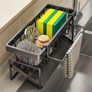 Armazenamento De Cozinha Rack De Toalhas Racks De Esponja Drenagem Escova De Parede Mínima Sabonete De Banheiro