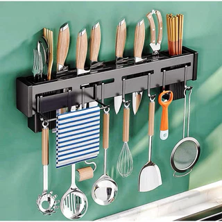 Suporte Para Armazenamento De Facas Ganchos Talheres Utensílios De Cozinha De Ferro