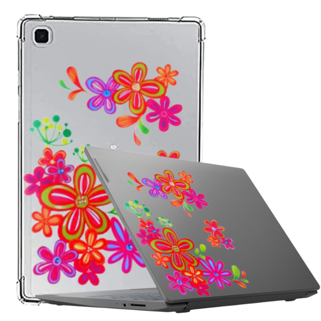 Adesivo p/ Tablet ou Notebook Macbook de Borboleta e Flores Estampado ...
