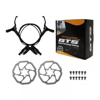 Kit Par de Freio Hidráulico Gts Completo Disco 160mm Para Bike bicicleta