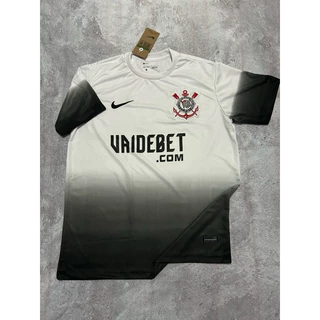 Nova Camisa Corinthians Branca Degradê Versão Torcedor - Masculino 24/25