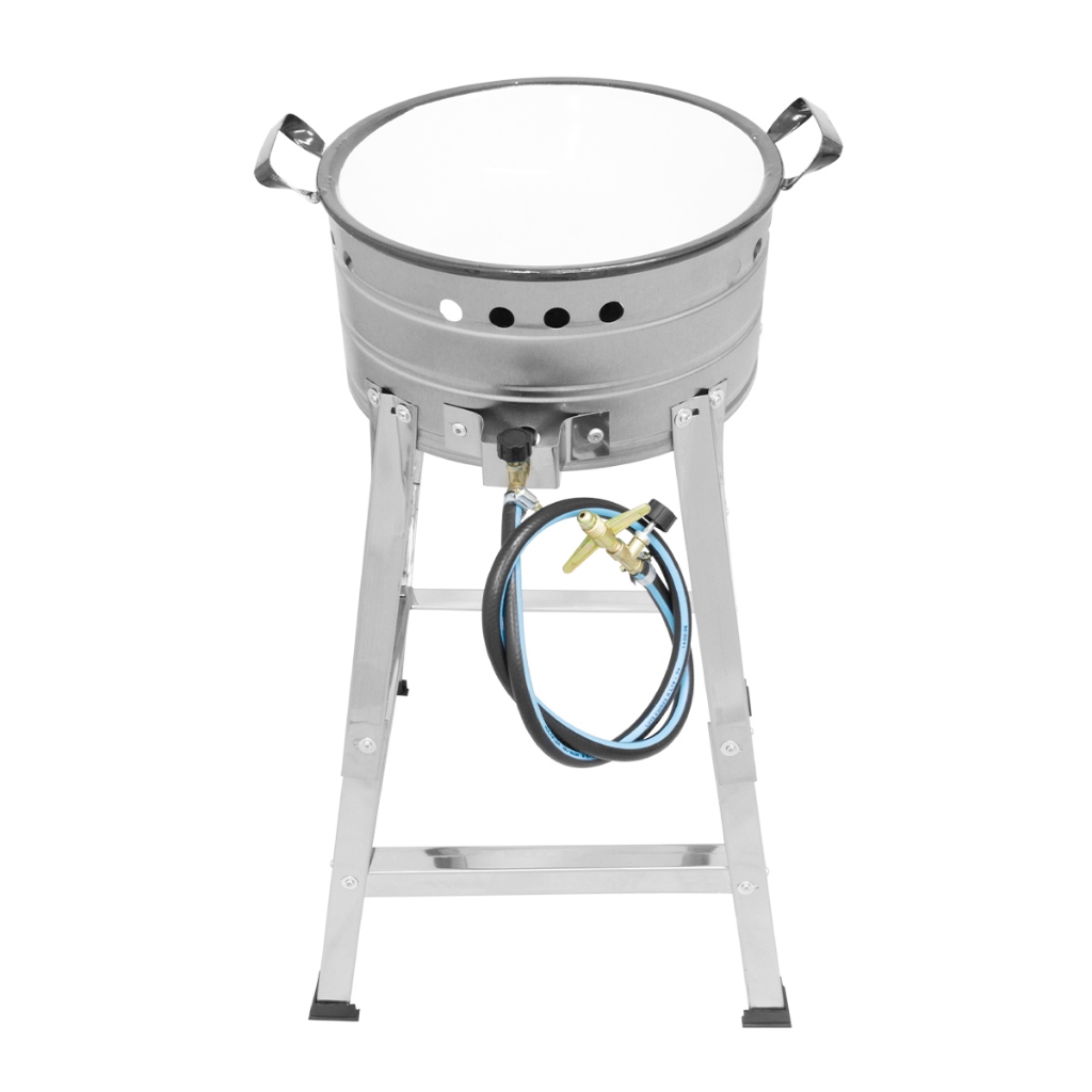 Fritadeira Fritador Fogão Aço Inox a Gás Com Tacho 14 (5 Lit