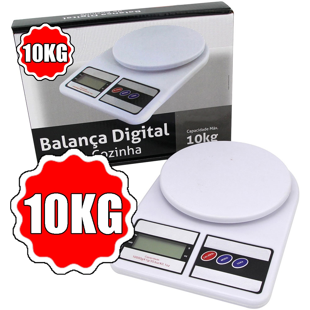 Balança Cozinha Digital 10kg Alta Precisão Dieta E Nutrição