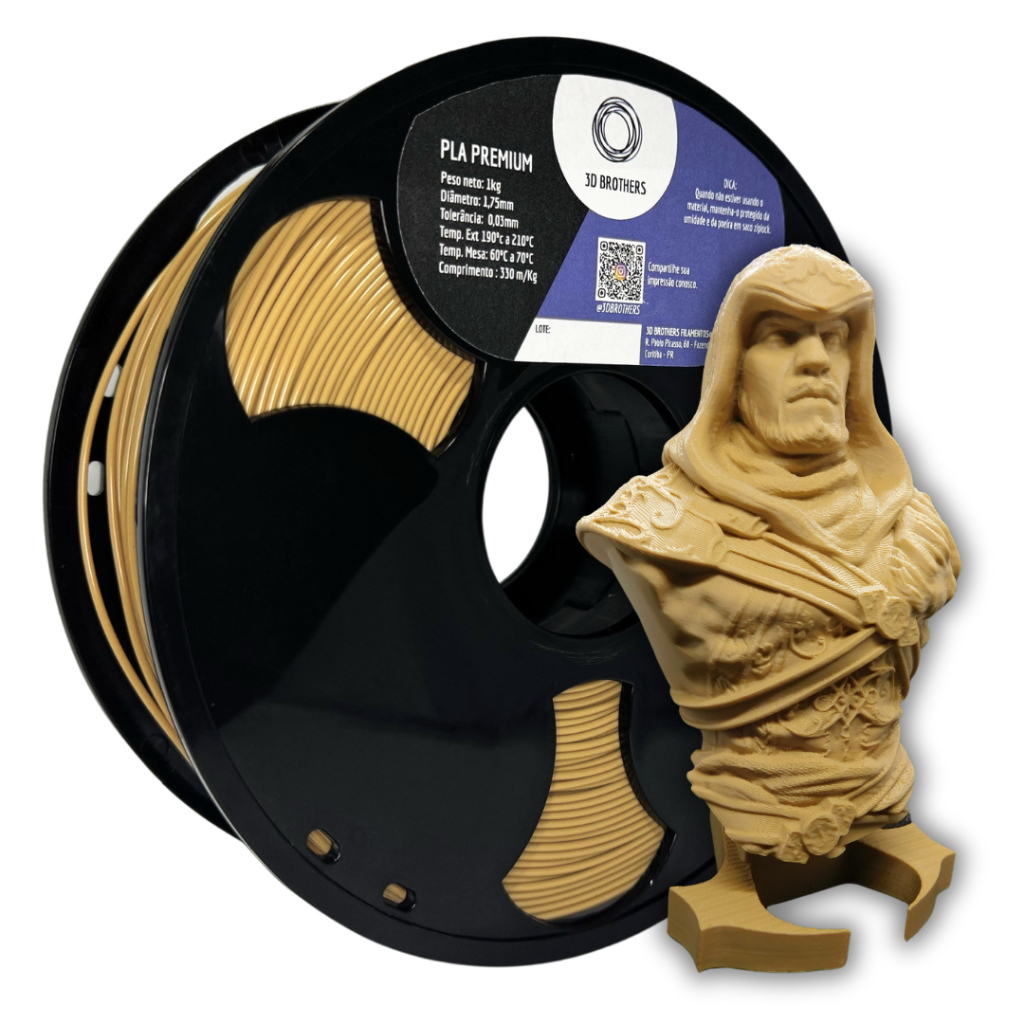 FILAMENTO 3D PLA PREMIUM - BEGE SKIN 2 - 3D Brothers