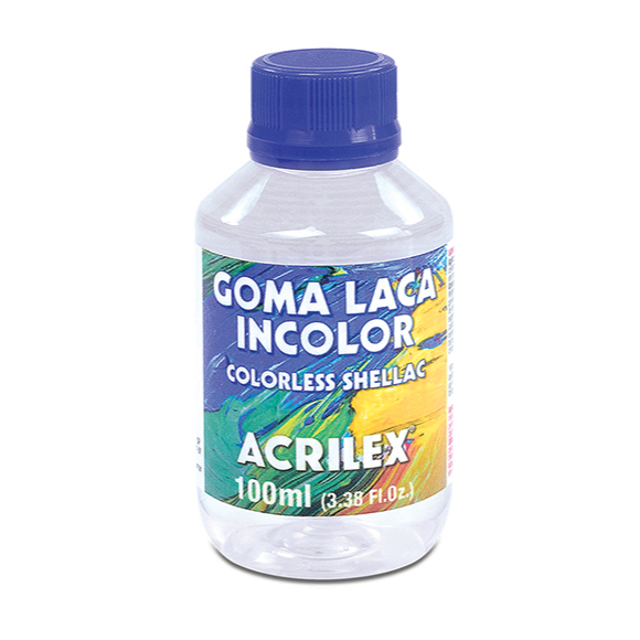 100ml Goma Laca Incolor Acrilex Origina + Nota Fiscal