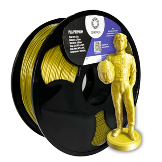FILAMENTO 3D PLA PREMIUM - OURO VERDE METÁLICO - 3D Brothers