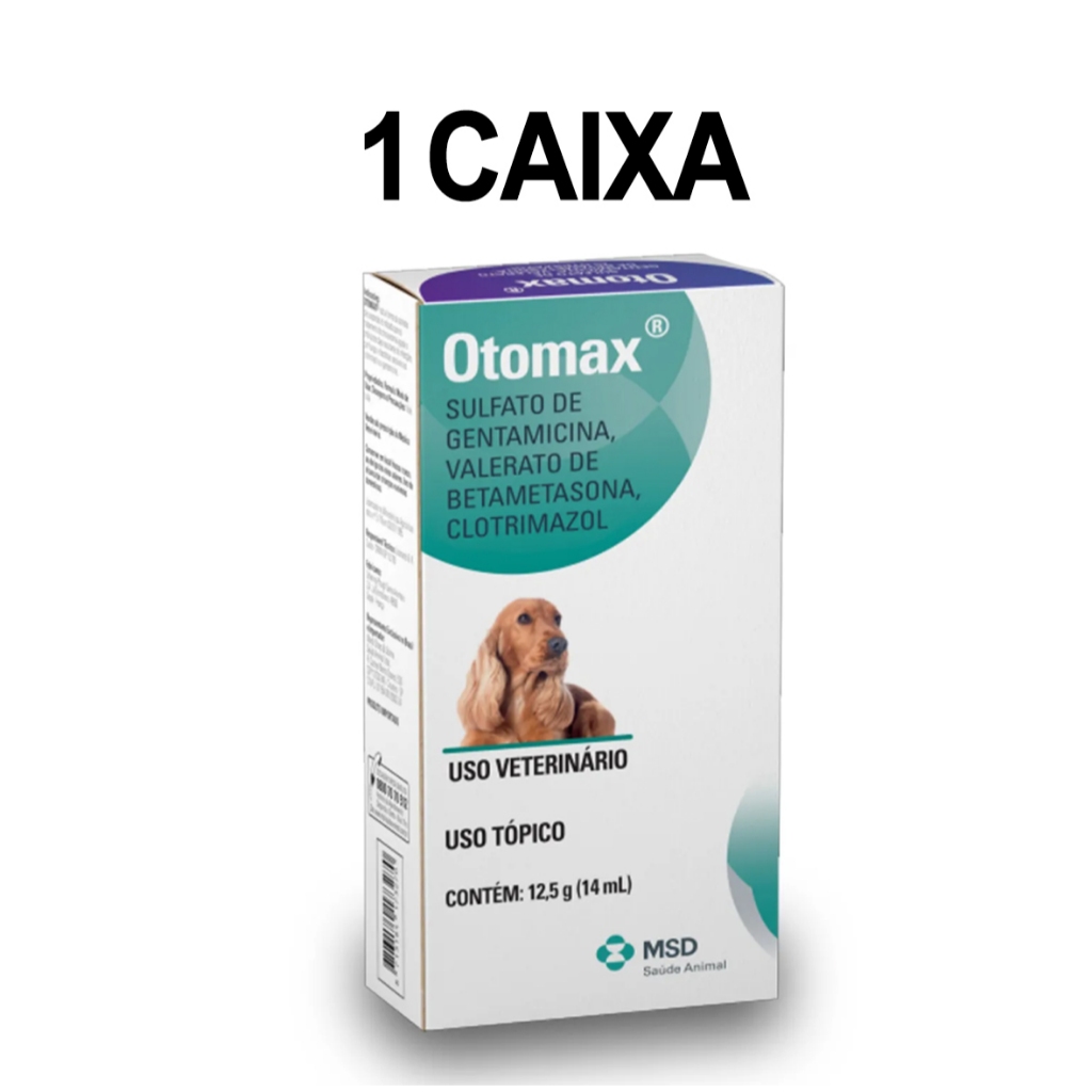 Otomax Pomada Otológica MSD Saúde Animal - 12,5 g | Shopee Brasil