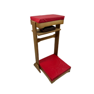 Genuflexório Oratório Madeira Individual Porta Bíblia Oração