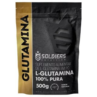 L-Glutamina 500g - 100% Pura Importada - Soldiers Nutrition