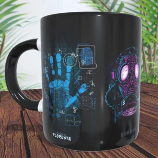 caneca alça e interior preta 325ml Ordem Paranormal