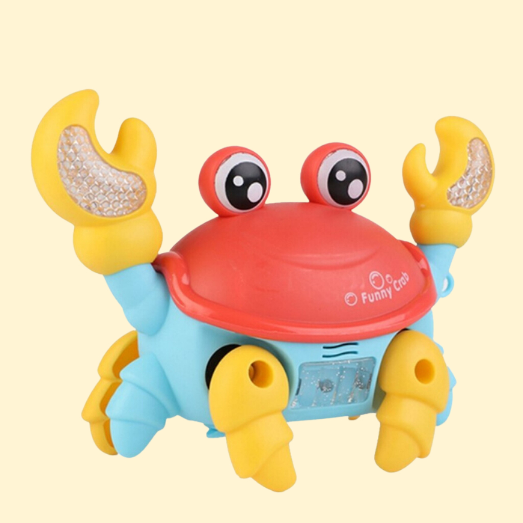 Caranguejo Brinquedo Fujão Som Luz E Movimento