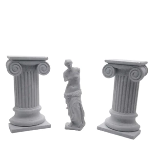 Estátua Vênus + 2 Colunas Gregas/romanas Para Decoração
