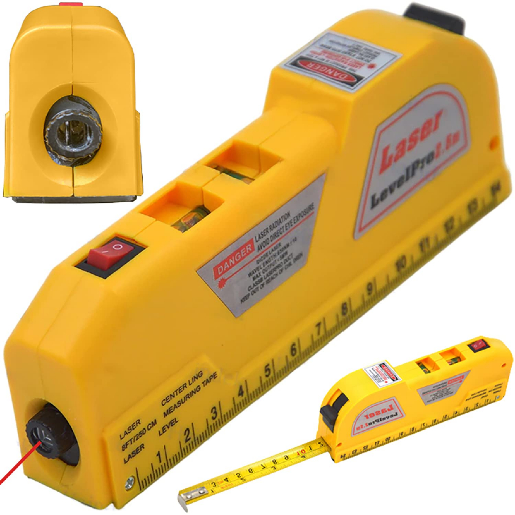 Nível Trena Laser 2,5m Profissional 3 Linhas Ferramenta Medição